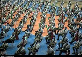رزمایش اقتدار بسیجیان در سالن امام خمینی(ره) شهر کرمانشاه 