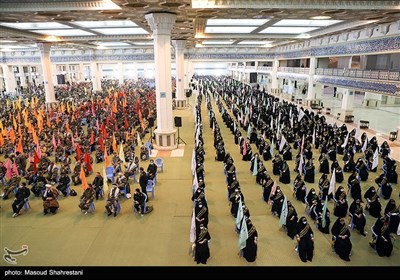 تجمع بزرگ 5 هزار نفری بسیجیان تهران بزرگ