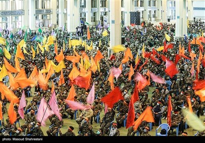 تجمع بزرگ 5 هزار نفری بسیجیان تهران بزرگ
