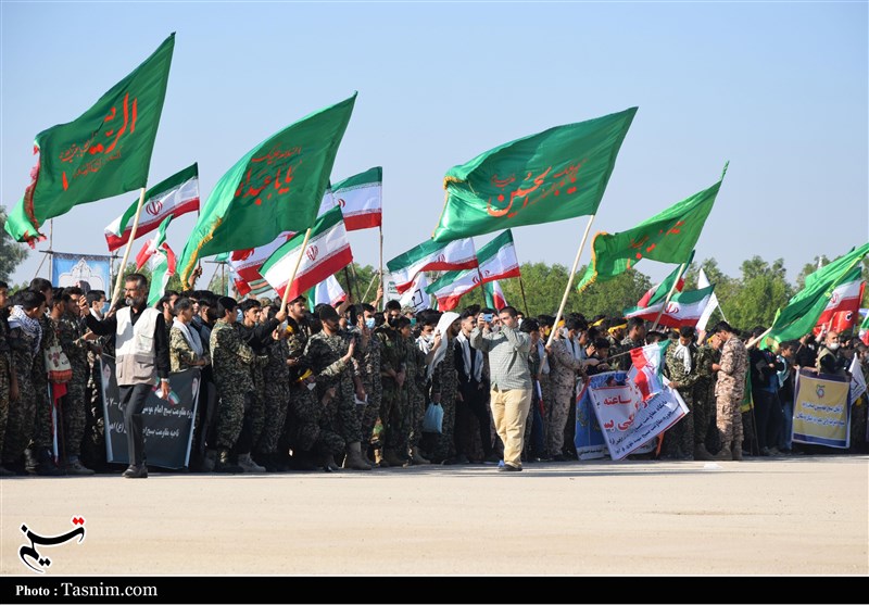 رزمایش 26 هزار نفری اقتدار بسیجیان خوزستان به‌‌روایت تصاویر