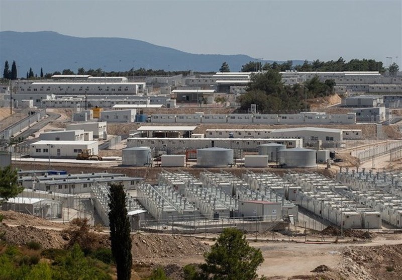 شرایط سخت پناهندگان در اردوگاه تازه احداث شده در جزایر یونان