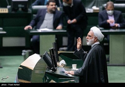سخنرانی غلامحسین محسنی اژه‌ای رئیس قوه قضائیه درجلسه مشترک نمایندگان مجلس و اعضای شورای عالی قضایی