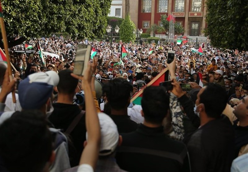برگزاری تظاهرات در 27 شهر مغرب برای همبستگی با ملت فلسطین