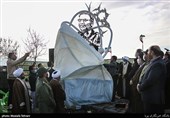 آیین رونمایی از اِلمان شهید محسن فخری‌زاده در آبسرد