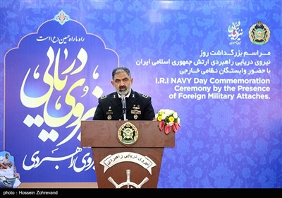 سخنرانی امیر دریادار شهرام ایرانی فرمانده نیروی دریایی ارتش