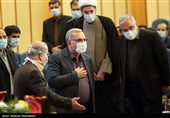 بهرام عین اللهی وزیر بهداشت در آیین دانشگاهی اولین سالگرد شهادت شهید محسن فخری زاده 