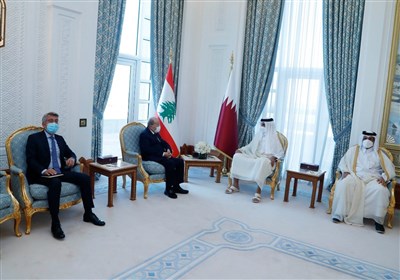  درخواست میشل عون از امیر قطر برای سرمایه گذاری در لبنان 