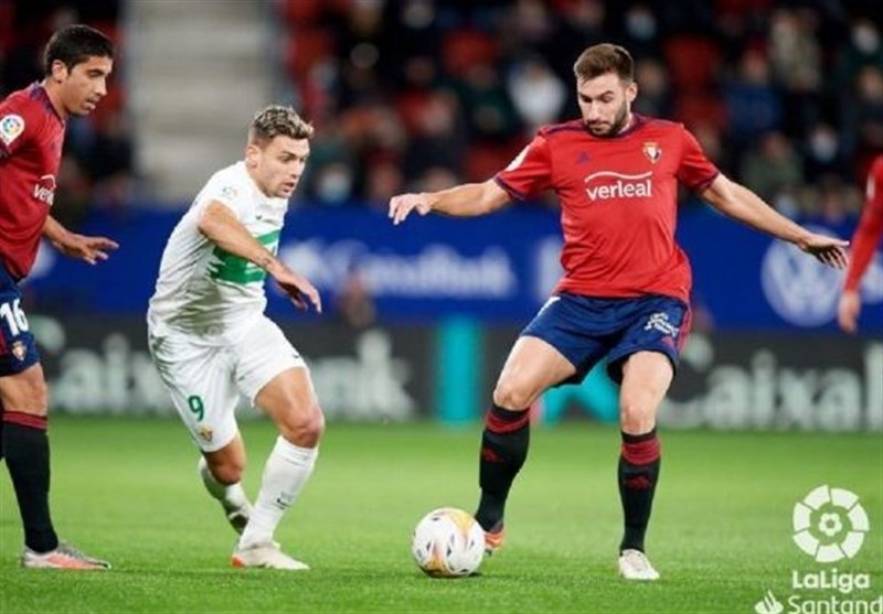 لالیگا|‌ پایان هفته پانزدهم با تقسیم امتیازات میان اوساسونا و الچه