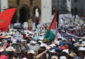 Moroccans Protest in Tangier against Security Agreement with Israeli Regime (+Video)