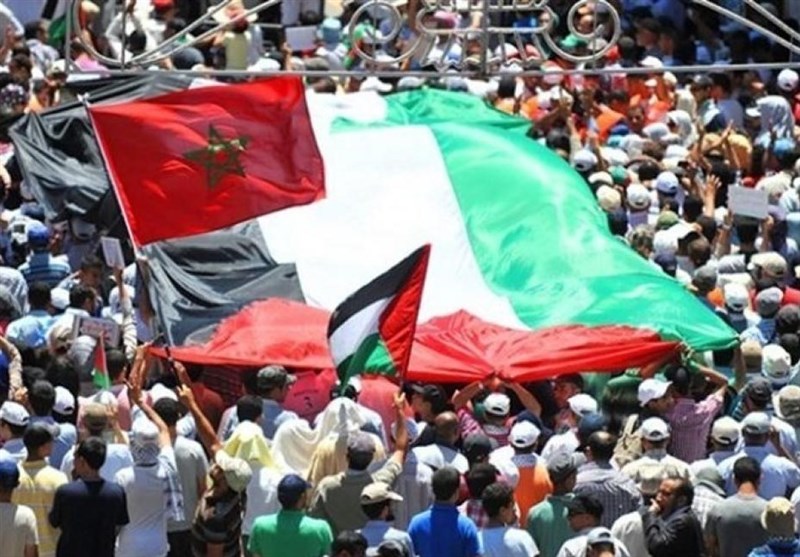 مظاهرات حاشدة فی المغرب ضد التطبیع مع الکیان الصهیونی