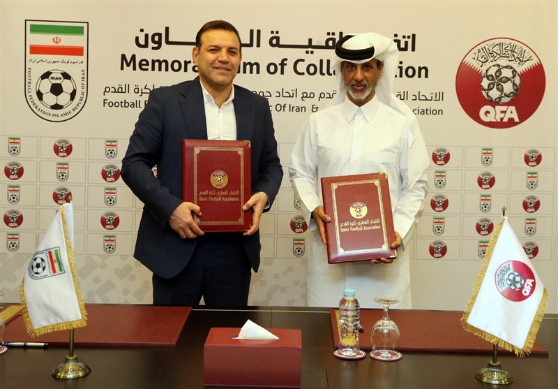 انتشار مفاد تفاهم‌‌نامه همکاری مشترک فدراسیون فوتبال ایران و قطر