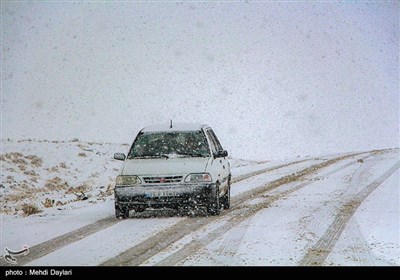 بارش برف در شهرستان اهر - آذربایجان شرقی