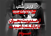 فیلم|گزارش 100 روزه عملکرد دولت جدید از مدیریت بحران تا بازگشت امید به مردم