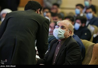 حضور محمدباقر قالیباف رییس مجلس در گرامیداشت روز دانشجو در دانشگاه شهید بهشتی