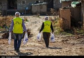 توزیع گوشت گرم  در بین نیازمندان در مناطق محروم گرگان
