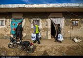 توزیع گوشت گرم  در بین نیازمندان در مناطق محروم گرگان