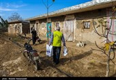 توزیع گوشت گرم  در بین نیازمندان در مناطق محروم گرگان
