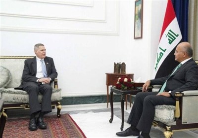  رایزنی برهم صالح با سفیر آمریکا در عراق 