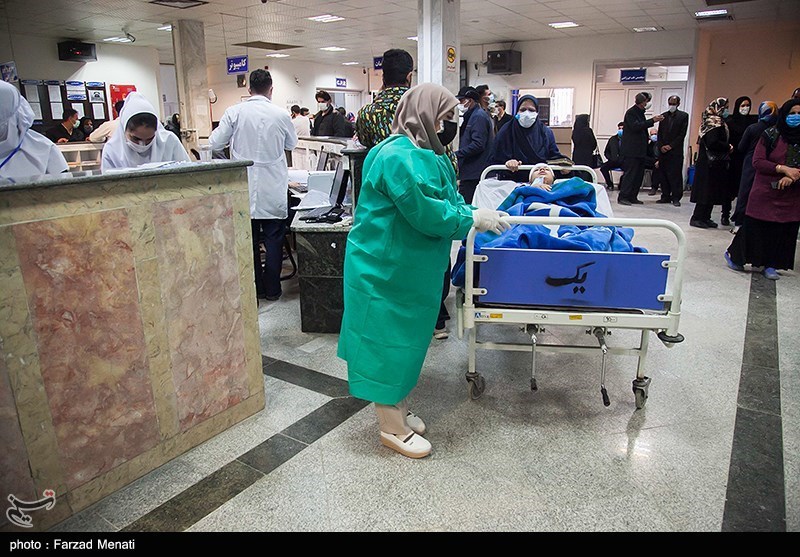مصدومان حادثه تصادف دانش آموزان در کرمانشاه