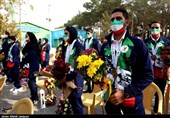 آیین استقبال از قهرمانان اصفهانی در بازیهای پاراآسیایی بحرین در گلستان شهدای اصفهان به روایت تصویر