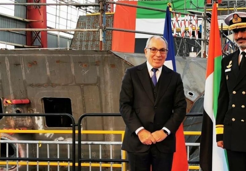 به آب انداختن کشتی جنگی مشترک امارات و فرانسه