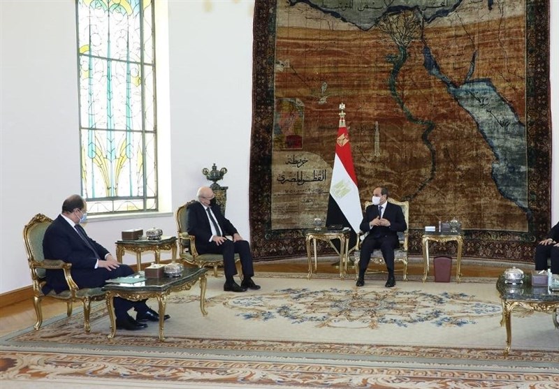 دیدار نخست‌وزیر لبنان با عبدالفتاح السیسی در مصر