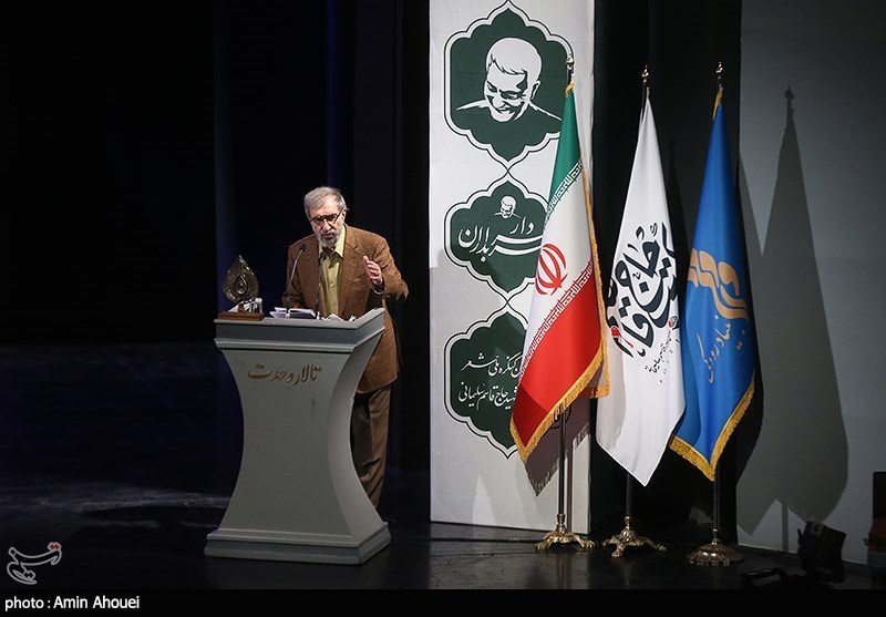 سخنرانی و شعرخوانی علی موسوی گرمارودی در اختتامیه نخستین کنگره شعر سردار سربداران