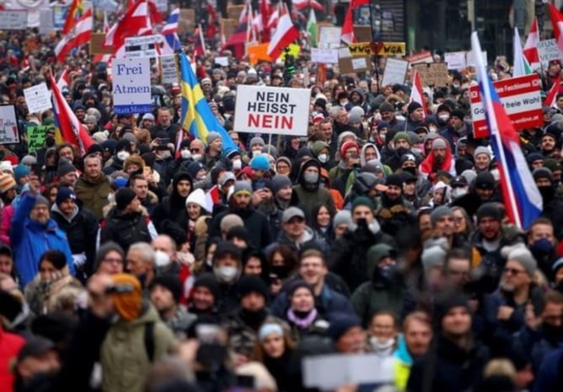 Anti-Vaccine Protesters Rally in France, Germany, Austria, Italy