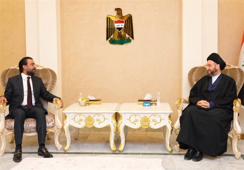 عراق| دیدار رؤسای دو ائتلاف بزرگ اهل سنت با سید عمار حکیم