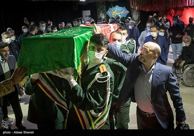 وداع با پیکر جانباز شهید سردار حسین صفری