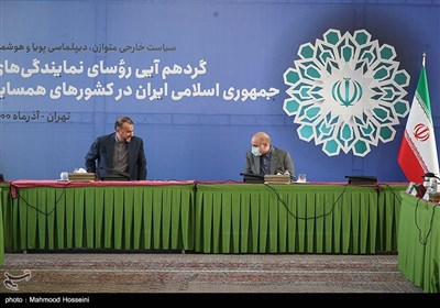 محمدباقر قالیباف رئیس مجلس شورای اسلامی در گردهمایی سفرای ایران در کشورهای همسایه