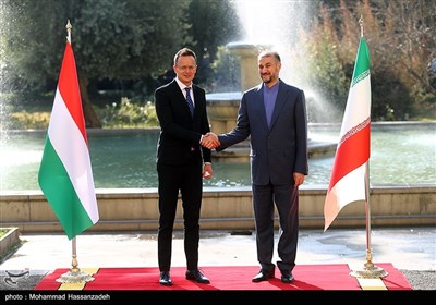 دیدار پیتر سیارتو با حسین امیرعبداللهیان وزرای امور خارجه ایران و مجارستان 