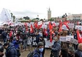 برگزاری تظاهرات مخالفان و حامیان رئیس جمهور تونس
