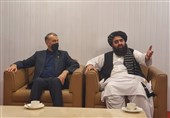 دیدار وزیر خارجه طالبان با امیرعبداللهیان