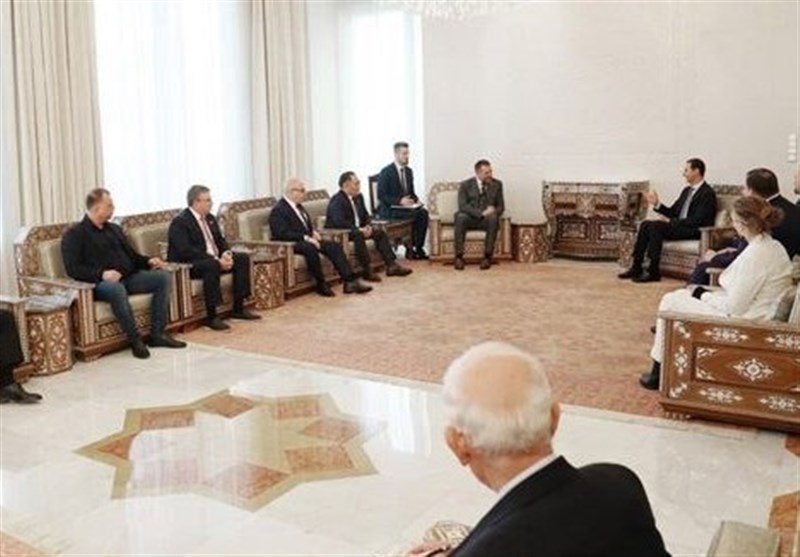 دیدار یک هیأت پارلمانی روسیه با «بشار اسد»