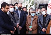 ابراهیم الدیلمی سفیر یمن در تهران و حسین امیرعبدالهیان وزیر امور خارجه در مراسم تشییع شهید حسن ایرلو سفیر ایران در یمن