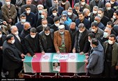 مراسم تشییع شهید حسن ایرلو سفیر ایران در یمن