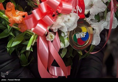 استقبال از قهرمانان تیم ملی کاراته در کرمانشاه
