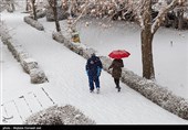 بارش اولین برف زمستانی در ارومیه