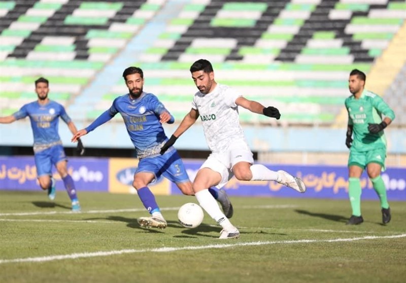 لیگ برتر فوتبال| برتری نفت مسجدسلیمان و نساجی و تساوی 2 دیدار همزمان در نیمه اول