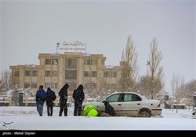 بارش برف در شهرستان اهر-آذربایجان شرقی