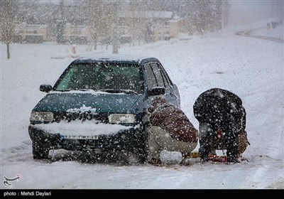 بارش برف در شهرستان اهر-آذربایجان شرقی