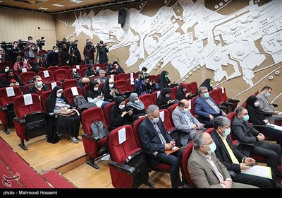 خبرنگاران حاظر در اولین نشست خبری یوسف نوری وزیر آموزش و پرورش دولت سیزدهم