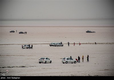 دریاچه مهارلو قبل از بارشهای اخیر 