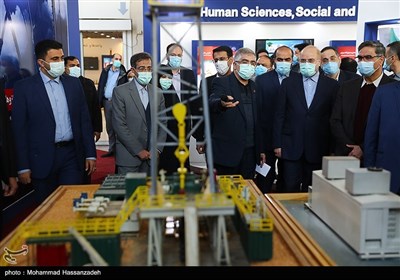بازدید محمدباقر قالیباف رئیس مجلس شورای اسلامی از نمایشگاه دستاوردهای جهاد دانشگاهی 1400