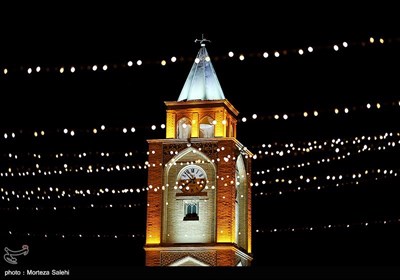 کلیسای وانک درآستانه سال نومیلادی - اصفهان
