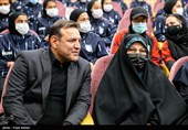 حضور انسیه خزعلی، معاون امور زنان و خانواده ریاست جمهوری و شهاب الدین عزیزی خادم در محل اردوی تیم ملی فوتبال بانوان 