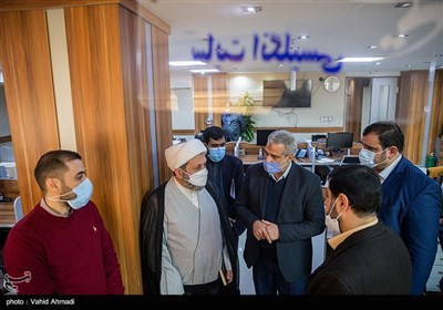 بازدید حجت الاسلام مهدی ایمانی پور رئیس سازمان فرهنگ و ارتباطات اسلامی از خبرگزاری تسنیم