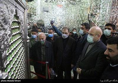 حضور محمد باقرقالیباف رئیس مجلس شورای اسلامی در حرم حضرت عبدالعظیم الحسنی(ع)