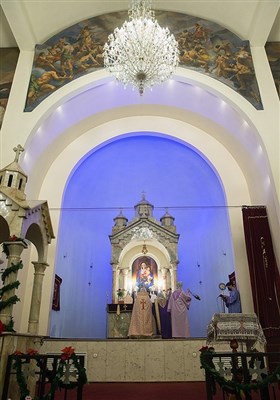 مراسم آغاز سال نو میلادی در کلیسای سرکیس مقدس